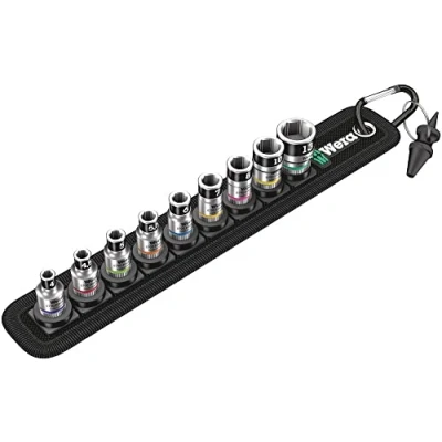 Image of Belt 1 Zyklop socket set with holding function, 1/4&quot; drive, 10 pieces