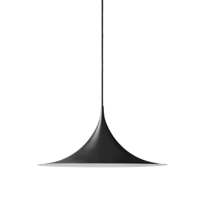 Image of GUBI Semi pendant light, Ø 60 cm, black