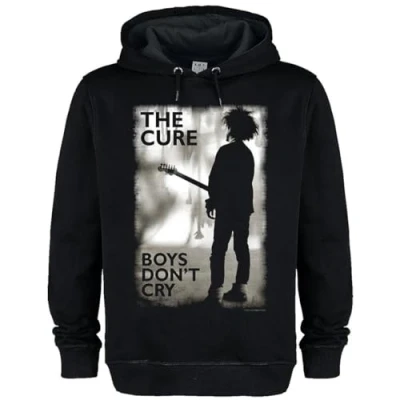 Image of Amplified Unisex Adult Boys Don&#039;t Cry The Cure Hoodie (XL) (Black)