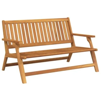 Image of vidaXL Outdoor Table Solid Teak Wood Rectangular Bench for Garden/Patio Weather Resistant