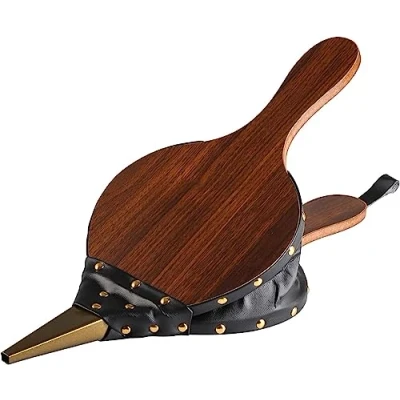 Image of Tebery 17&quot; x 7.5&quot; Wooden Bellows Bellows, Lighter Fireplace Blower, Wood Air Brown, Brown
