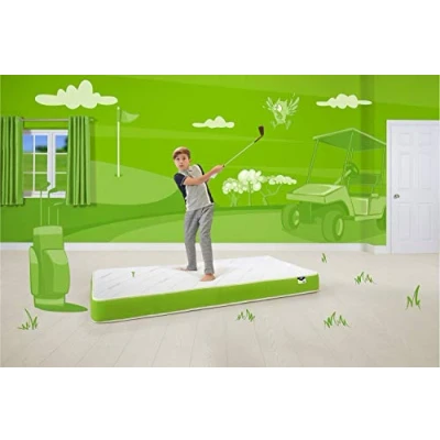 Image of Jay Be Simply Kids Anti Allergy Foam Free Sprung Mattress European Single, White