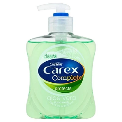 Image of Carex Aloe Vera Antibacterial Liquid Soap Moisturising Hand Wash 250ml (12 Pack)