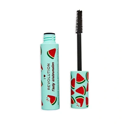 Image of I Heart Revolution Tasty Watermelon Waterproof Mascara, Ultra Thin Pen Design, Ultimate Volume, Black