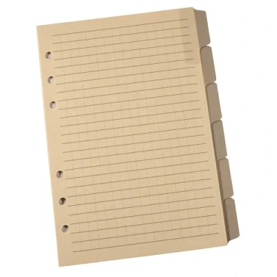 Image of Rite in the Rain Weatherproof Generic Planner Tab Set, 5&quot; x 7&quot;, Tan Sheets (No. 9271)