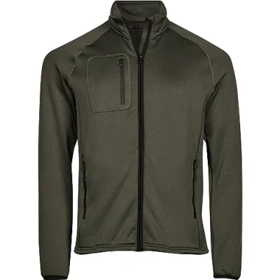 Image of Tee Jays Mens Stretch Fleece Jacket (M) (Deep Green)