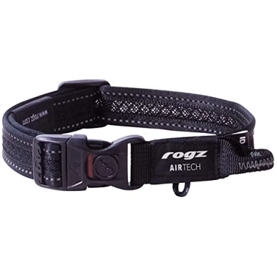 Image of Rogz Airtech Classic Dog Collar Medium Nightsky Black