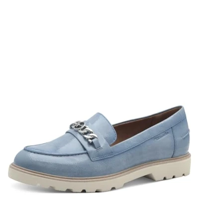 Image of Tamaris Slipons, Women&#039;s, Size: 5.5, Light blue High quality imitation leather