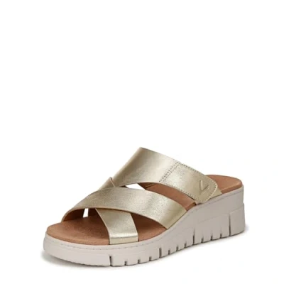 Image of Vionic Women&#039;s Sandals Uptown Sunset with Arch Support Gold UK 5.5 Wide Fit