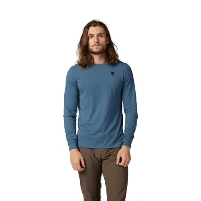 Image of Fox Racing Men&#039;s Ranger Drirelease Long Sleeve Jersey Shirt, Dark Vintage Shepards, X Large