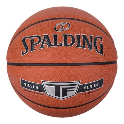 Image of Spalding TF Silver Basketball ball Size 5 Certified Material ZK COMPOSITE Indoor and Outdoor Anti slip Excellent grip