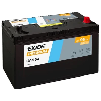 Image of 5600SQ, 5600SR, 5600TG, E364048 Starter battery EXIDE PREMIUM EA954 12V 95Ah 800A Korean B1 Lead acid MAZDA: CX 5 I, 6 Saloon, Hatchback