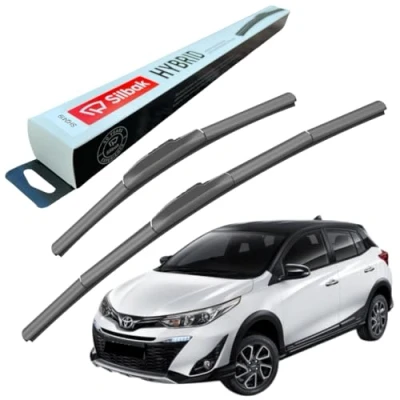 Image of Silbak Windscreen Wipers, fits for TOYOTA YARIS CROSS (2020 ONWARDS) Front Wiper Blades, 600mm/400mm