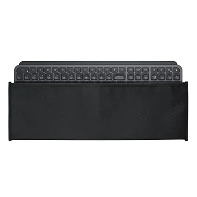 Image of kwmobile Dust Cover Compatible with Logitech MX Keys Wireless Computer Keyboard Protector Fabric Case Black