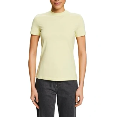 Image of Esprit MIT Rundhalsausschnitt Basic Tshirt, Women&#039;s, Size: Large, Lime yellow