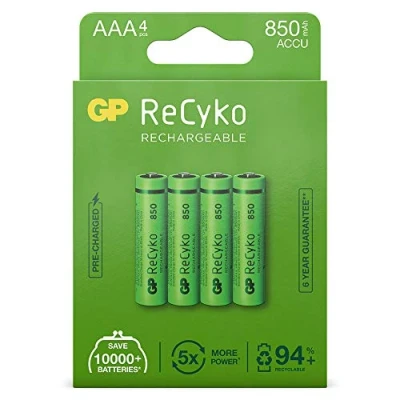 Image of GP ReCyko+ 2900434260001 AAA Micro Battery Pack of 4