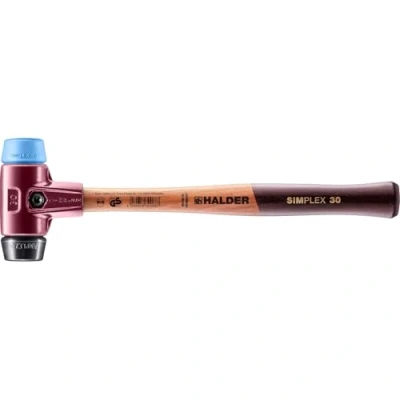 Image of Halder 3012030 &quot;Simplex Soft Face Rubber/TPE Soft&quot; Mallet, Multi Colour, 30 mm