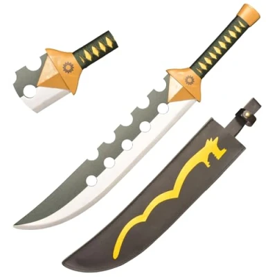 Image of Eroberer Cosplay Sword of Anime The Seven Deadly Sins, Meliodas&#039;s Lost Bane not Metal Prop Green