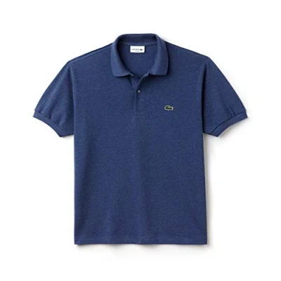 Image of Lacoste Classic Fit Mens Dark Purple Polo Shirt Cotton Size Small