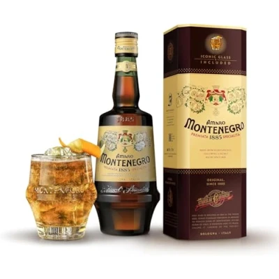 Image of Amaro Montenegro Giftpack and Glass 70cl