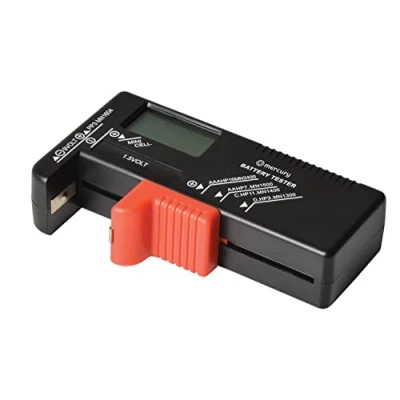 Image of MERCURY Universal Battery Tester Volt Checker with Accurate digital Screen Test AA, AAA, C, D and 9V PP3 Batteries &amp; Button Cells
