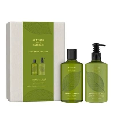 Image of Scottish Fine Soaps Coriander &amp; Lime Leaf Full Size Gifting 2x300ml