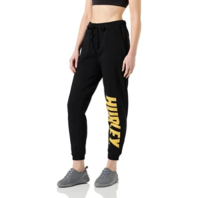 Image of Hurley meta Sportswear LLC Women&#039;s Nascar Fleece Pant, Black, M
