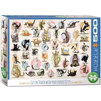 Image of Eurographics EG65000991 Yoga Kittens Puzzle, Various, 48 x 68 cm