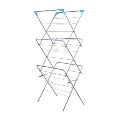 Image of Drying Rack Three Tier Folding Concertina Laundry Washing Clothes Horse Airer,