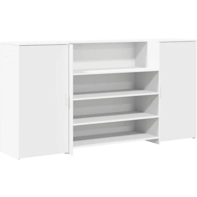 Image of Reception Desk White 200x50x103.5 cm Engineered Wood Vidaxl