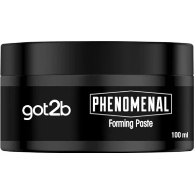 Image of got2b Phenomenal Forming Paste Hold 3 (100 ml), Hair Wax for Men Gives a Barbershop Style, Styling Gel Strong &amp; Natural Shine