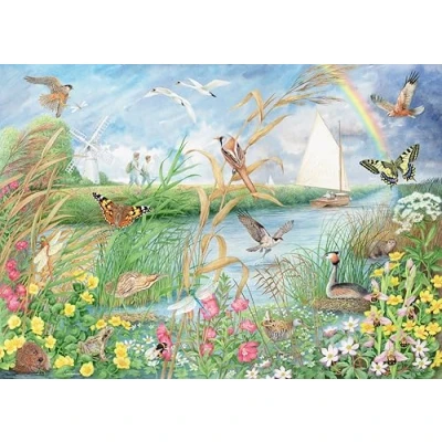 Image of Ravensburger Norfolk Broads 1000 Piece Jigsaw Puzzles for Adults and Kids Age 12 Years Up UK Landscape