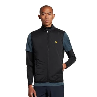 Image of Lyle &amp; Scott Mens Primaloft Golf Gilet Jet Black XL
