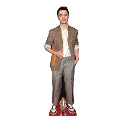 Image of STAR CUTOUTS CS1018 Noah Schnapp Lifesize Cardboard Cutout With Mini Brown Suit