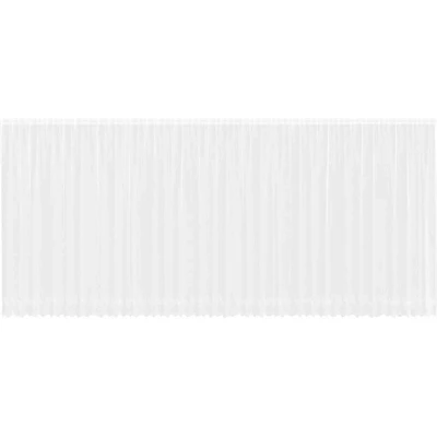 Image of Lace Curtain with Curtains Floral White 900 x 200 cm Polyester Vidaxl