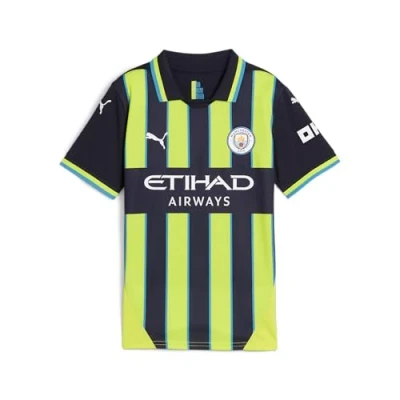 Image of Puma Manchester CITY FC AWAY Replica JR Unisex Club wear for kids, Size: 15 16y, New navy/yellow glow