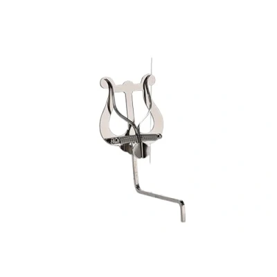 Image of GEWA Marching Music Holder Saxophone Nickel Plated Medium Lyra 2 Pushers