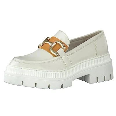 Image of MARCO TOZZI Women&#039; 2 84704 20 Loafer, Cream Comb, 8 UK