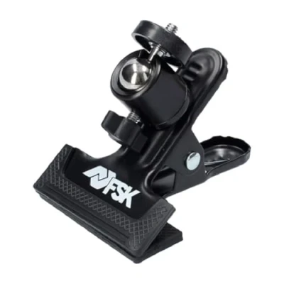 Image of Ferrestock FSKPSN001 Laser Level Clamp, Non Slip Rubber Finish, Universal ¼&quot; Thread, 1 3/4&quot; Opening