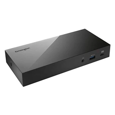 Image of Kensington SD4800P Universal USB C Tri Video Docking Station, suitable for Home Office, supports 1080P, Plug and Play DisplayPort/HDMI, Windows Compatible, 60x power delivery (K38249EU)