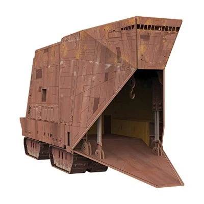 Image of University Games Star Wars: The Mandalorian Sandcrawler Model Kit, Brown, (U08560)