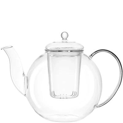 Image of LEONARDO HOME Armonia Teapot 1.2 Litre Heat Resistant Glass Height 17.6 cm