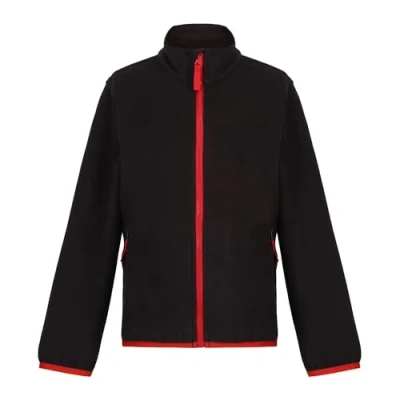 Image of Regatta Professional Kids Lightweight Full Zip Micro Fleece Black, Size: 3 4 Years