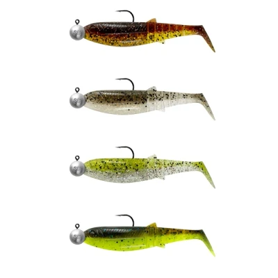 Image of Savage Gear Cannibal Shad 12.5cm 20g+12.5g #5/0 Clearwater mix (4 pieces)