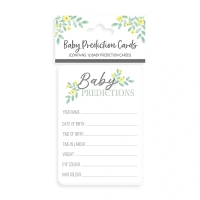 Image of Eurowrap Baby Prediction Cards Game Shower Mum to Be x 12 Players