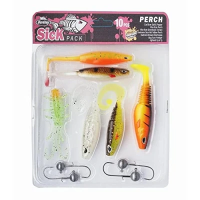 Image of Berkley Sick Pack Perch Softbait Kit (10pcs) Shad