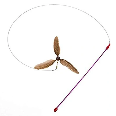 Image of GoCat Da Purr Peller Cat Toy, A Feather Propeller That Spins as it is Guided Through The Air