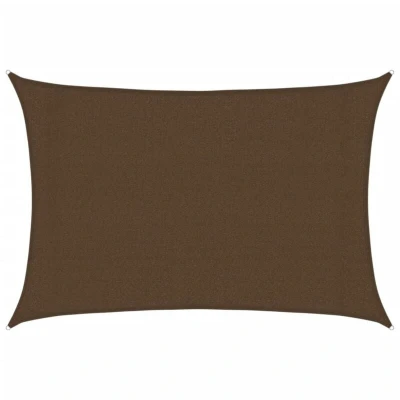 Image of vidaXL Sunshade Sail 160 g/m² Brown 3x5 m HDPE