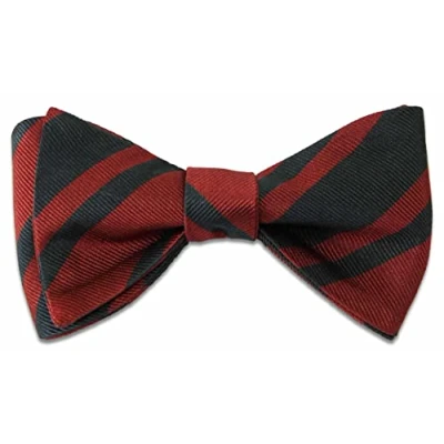 Image of Royal Engineers Corps Silk (Self Tie) Regimental Bow Tie