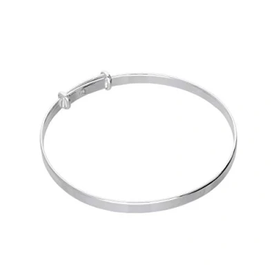 Image of MiChic Children&#039;s Silver Plain Expanding Bangle Childs